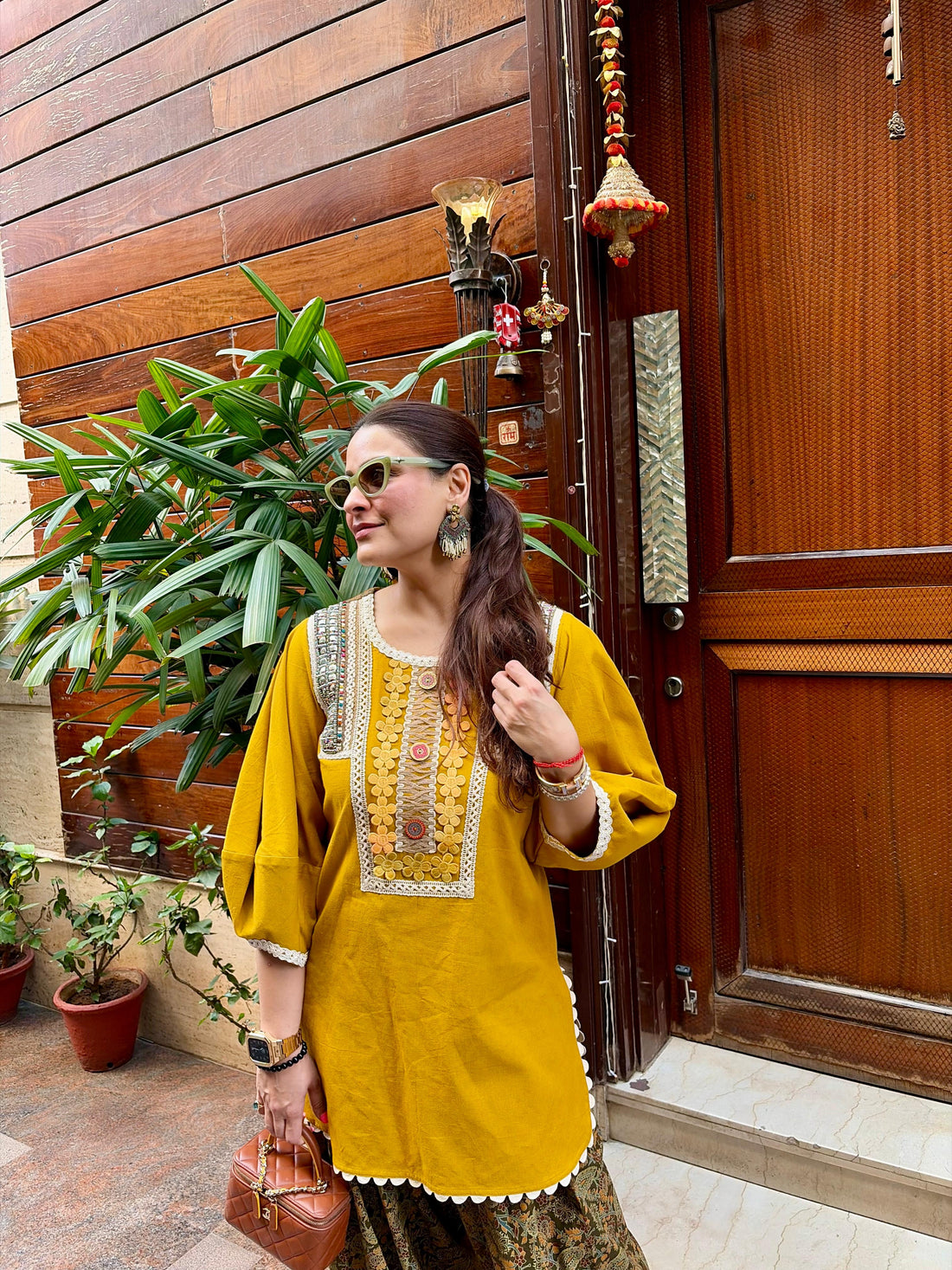 Mustard Story Kurta Set