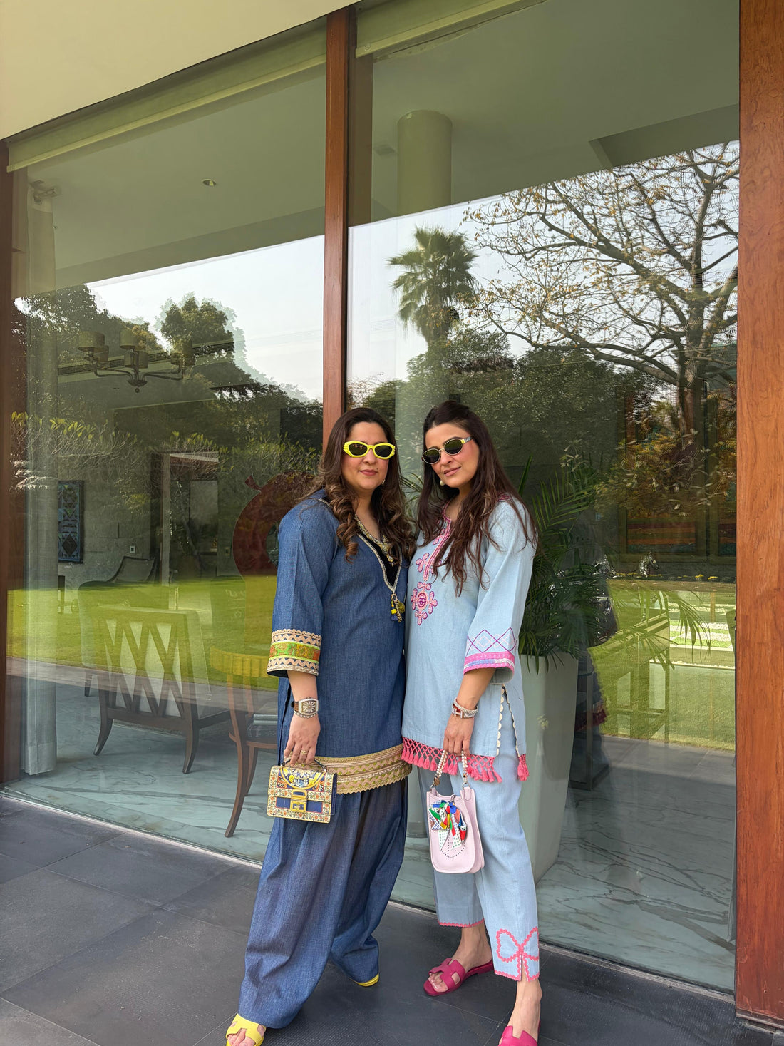 Indigo Ease Denim Kurta Set