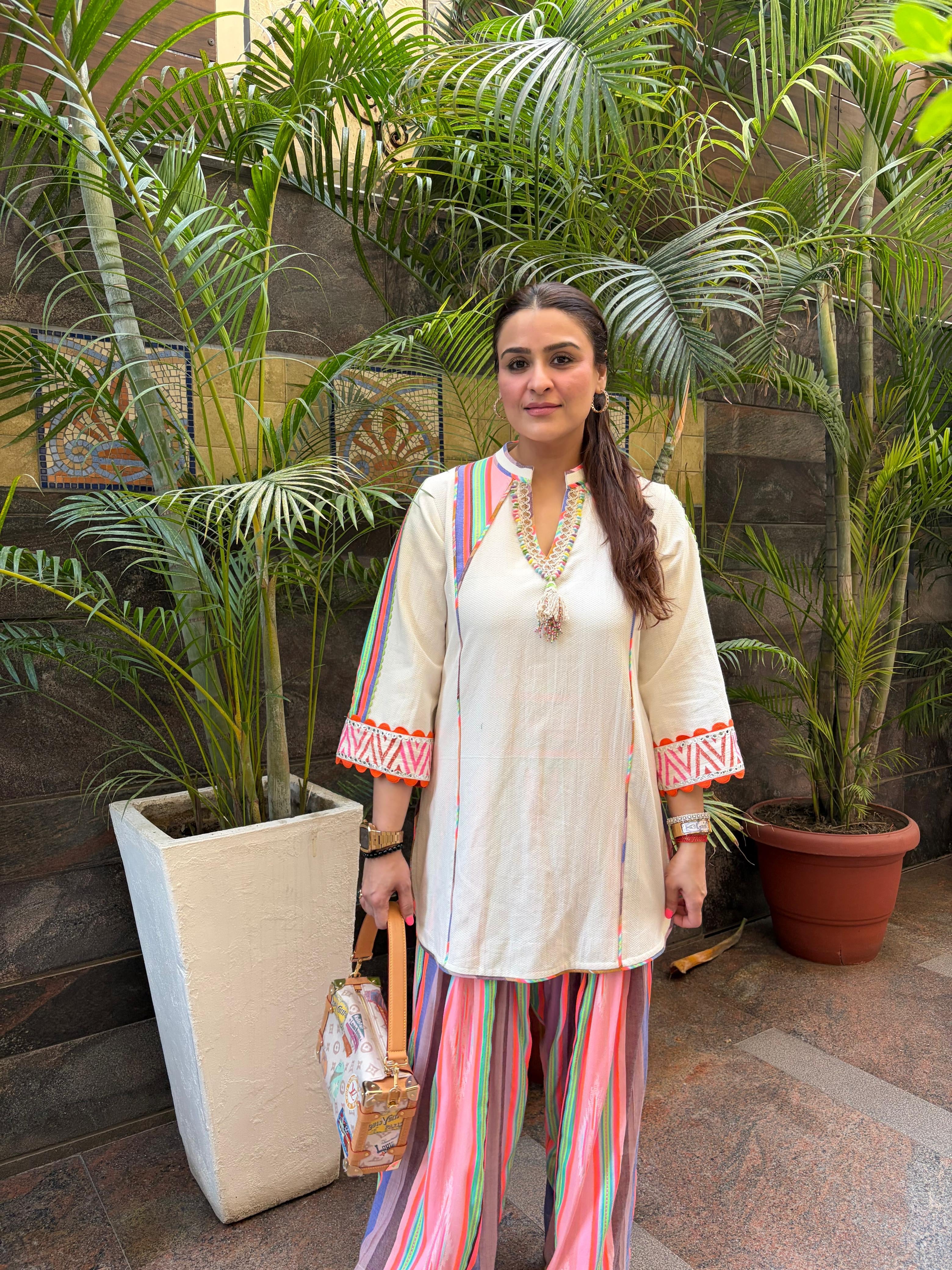 Sunset Stripe Kurta Set