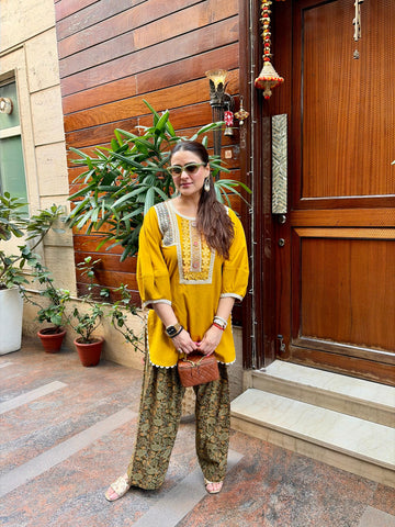 Mustard Story Kurta Set